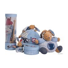 Jucării de alint și de adormit - Iepuraș de pluș de dormit și păpușă de mână Blue Denim-Doudou Kaloo 18 cm în ambalaj de cadou pentru cei mai mici albastru_6