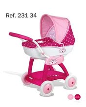 Vozički za punčke in dojenčke kompleti - Komplet voziček Hello Kitty Smoby za dojenčka globok (55 cm ročaj), kuhinja Máša in dojenček Baby Nurse z oblekicami od 18 mes_7