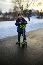 Koloběžky vlnící - Koloběžka T5 smarTrike se svítícími koly s batohem a nastavitelnou rukojetí nosnost 50 kg zelená_6