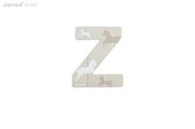 Dekorationen für Kinderzimmer - Holzbuchstabe Z ABCDeco Janod klebend 9 cm beige/braun ab 3 Jahren_0