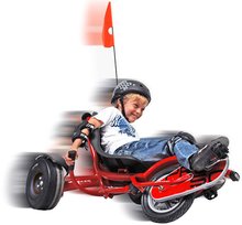 Go Kart - Motokára na šliapanie Go Kart Pro 50 triker Red Exit Toys nafukovacie pneumatiky červená od 6 rokov_2