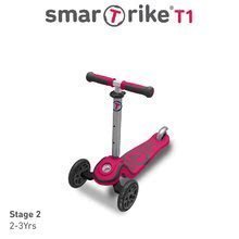 Koloběžky tříkolové - Koloběžka a odrážedlo T1 smarTrike 3v1 s T-lock systémem, nastavitelným sedadlem a rukojetí od 15 měsíců_2