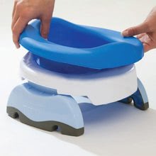 Töpfchen und Reduktionen für die Toilette - Töpfchen Einlage Potette Plus Gummi blau _1