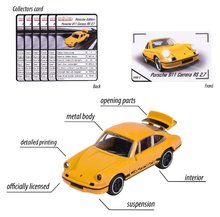 Autíčka  - Autíčko Porsche Motorsport Majorette se sběratelskou kartičkou kovové 6 druhů délka 7,5 cm_2