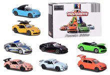 Autíčka  - Autíčko Porsche Motorsport Majorette se sběratelskou kartičkou kovové 6 druhů délka 7,5 cm_1
