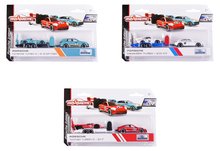 Játékautók  - Kisautók pótkocsival Porsche Motorsport Race Trailer Majorette fém nyitható részekkel 19 cm hosszú_0
