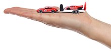 Játékautók  - Kisautók pótkocsival Porsche Motorsport Race Trailer Majorette fém nyitható részekkel 19 cm hosszú_1