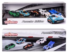 Játékautó szettek - Kisautók Porsche Motorsport 5 Pieces Giftpack Majorette fém 7,5 cm hosszú 5 fajta ajándékcsomagolásban_3