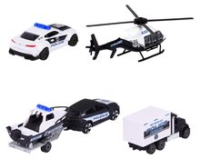 Samochodziki - Autka policyjne Police Force 4 Pieces Giftpack Majorette długość 7,5 cm zestaw 4 rodzajów w opakowaniu upominkowym_0