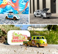Játékautók  - Kisautó VW The Originals Deluxe Cars Majorette fém gyűjtői dobozban 7,5 cm hosszú 6 fajta_0