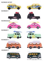 Játékautók  - Kisautók VW The Originals Majorette fém matricákkal hossza 7,5 cm szett 2 fajta 3 változat_0