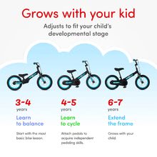 Biciclete pentru copii 12 - Bicicletă Xtend Mg+Bike Black Blue smarTrike cadru extensibil din magneziu și 2 frâne cu disc de la 3-7 ani_5