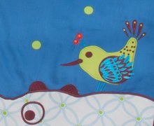 Lenzuola per bambini - Completo da lettino Joy Hippo Blue toT's-smarTrike ippopotamo nido, trapunta e lenzuolo blu da 0 mesi_0