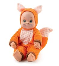 Bábiky od 9 mesiacov - Bábika v kostýme zvieratká Animal Doll Minikiss Smoby 27 cm so zvukom 3 druhy Líška Zajac Srnček od 12 mes_0