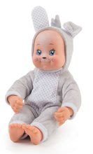 Cărucioare de la 18 luni - Set cărucior adânc și sportiv DeLuxe Pastel Maxi Cosi&Quinny Grey 3în1 Smoby și păpușa în costumul iepurașului Animal Doll MiniKiss 27 cm cu sunete_3