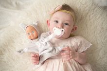 Alvókendők DouDou - Őzike dédelgetéshez Animal Doll Minikiss Smoby 20 cm, pihe-puha textilanyagból 0 hó-tól_6