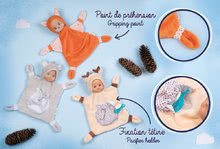 Alvókendők DouDou - Őzike dédelgetéshez Animal Doll Minikiss Smoby 20 cm, pihe-puha textilanyagból 0 hó-tól_3