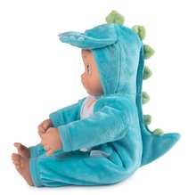 Bábiky od 9 mesiacov - Bábika v kostýme Dinosaurus Minikiss Croc Smoby modrý so zvukom ‚cmuk’ s mäkkým telíčkom od 12 mes_2