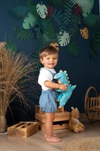 Otroški sprehajalčki - Komplet sprehajalček in voziček z zavoro Croc Baby Walker Minikiss 3in1 Smoby in dojenček dinozaver 30 cm z zvokom_11
