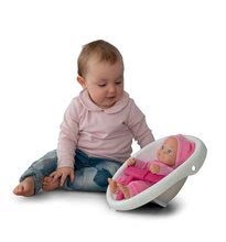 Vozički za punčke in dojenčke od 12 mesecev - Komplet voziček za dojenčka in hojica 2v1 MiniKiss Smoby in dojenček z zvokom MiniKiss s kučmo od 12 mes_1