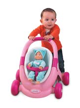 Igračke za bebe - Set hodalica i kolica s autosjedalicom životinje Animal MiniKiss 3u1 Smoby s kočnicom i interaktivni tablet sa zvukom i svjetlom_6