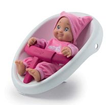 Vozički za punčke in dojenčke od 12 mesecev - Komplet voziček za dojenčka in hojica 2v1 MiniKiss Smoby in dojenček z zvokom MiniKiss s kučmo od 12 mes_3