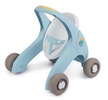 Detské chodítka - Set chodítko a kočík s brzdou Croc Baby Walker Minikiss 3in1 Smoby a bábika slimáčik 30 cm so zvukom_6