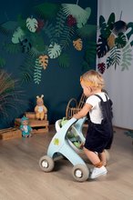 Járássegítők - Járássegítő és babakocsi játékbabának Croc Baby Walker Minikiss 3in1 Smoby fékkel és biztonsági övvel 12 hó-tól_5