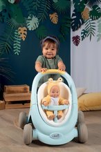 Detské chodítka - Set chodítko a kočík s brzdou Croc Baby Walker Minikiss 3in1 Smoby a bábika slimáčik 30 cm so zvukom_15