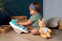Járássegítők - Járássegítő és babakocsi játékbabának Croc Baby Walker Minikiss 3in1 Smoby fékkel és biztonsági övvel 12 hó-tól_8