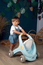 Járássegítők - Járássegítő és babakocsi játékbabának Croc Baby Walker Minikiss 3in1 Smoby fékkel és biztonsági övvel 12 hó-tól_9