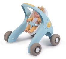 Járássegítők - Járássegítő és babakocsi játékbabának Croc Baby Walker Minikiss 3in1 Smoby fékkel és biztonsági övvel 12 hó-tól_14