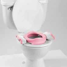 Bilik és wc-szűkítők - Utazó bili/ WC szűkítő Potette Plus Pastel rózsaszín-fehér + 3 db eldobható zacskó és utazótáska 15 hó-tól_2