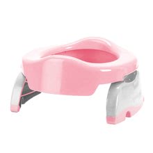 Bilik és wc-szűkítők - Utazó bili/ WC szűkítő Potette Plus Pastel rózsaszín-fehér + 3 db eldobható zacskó és utazótáska 15 hó-tól_4
