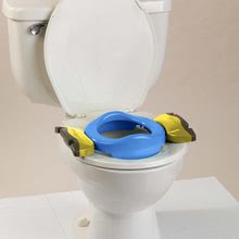 Nočníky a redukcie na toaletu - Sada cestovný nočník/redukcia na WC Potette Plus 2v1 Kalencom modrá so silikónovou vložkou + 10ks náhradných náplní a cestovná taška od 15 mes_2