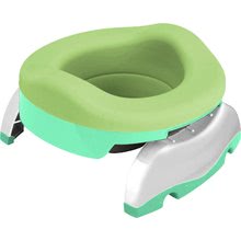 Olițe și reductoare wc - Set oliță de călătorie/reductor WC Potette Plus 2in1 Kalencom cu absorbant de silicon verde + 10 bc.de pungi, care se pot reumple și geantă de călătorie de la 15 luni_0