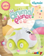 Játékautók  - Játék kisautó - kistehén Lila Animal Planet Smoby 7 cm 12 hó-tól_0