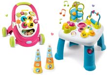 Set per i più piccoli - Set girello Trott Cotoons 2in1 Smoby in cucina con mattoncini, luce e melodia e tavolo didattico con funzioni_36