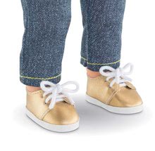 Îmbrăcăminte pentru păpuși - Pantofi teniși aurii Shoes Golden Corolle pentru păpușă de 36 cm de la 4 ani_0