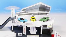 Garáže  - Stavebnice testovací centrum Porsche Experience Center Majorette 80 dílů 5 autíček od 5 let_3