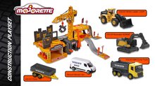 Garaje - Joc de construit structură Volvo Creatix Majorette cu macara și 5 mașinuțe de la 5 ani_13