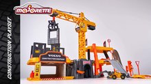 Garaje - Joc de construit structură Volvo Creatix Majorette cu macara și 5 mașinuțe de la 5 ani_12