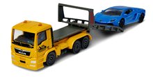 Spielzeugautos - Ein Spielzeugauto mit Anhänger City Trailer Majorette mit beweglichen Teilen 13 cm lang 6 verschiedene Typen_5