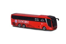 Játékautók  - Autóbusz FC Bayern Man Lions Coach L Supereme Teambus Majorette fémből felfüggesztéssel 13 cm hosszú_1
