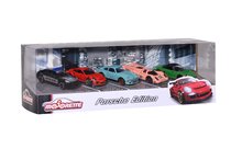 Mașinuțe - Mașinuțe Porsche Majorette din metal 7,5 cm lungime set de 5 modele în ambalaj cadou_0