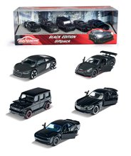 Autíčka -  NA PREKLAD - Autos Black Edition Majorette Conjunto de 5 tipos de longitud abierta de 7,5 cm en una caja de regalo._12