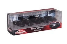 Autíčka -  NA PREKLAD - Autos Black Edition Majorette Conjunto de 5 tipos de longitud abierta de 7,5 cm en una caja de regalo._13