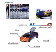 Autíčka  - Autíčko měnící barvu se sběratelskou kartičkou Limited Edition 6 Majorette kovové otevíratelné 7,5 cm délka 6 různých druhů_6