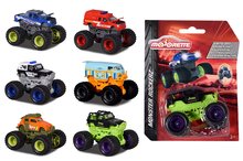 Spielzeugautos - Spielzeugauto  Monster Rockerz Majorette Metall mit Federung und Gummirädern 7,5 cm Länge 6 verschiedene Typen_1