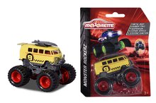 Mașinuțe - Mașinuță Monster Rockerz Majorette cu suspensie și roți din cauciuc 7,5 cm lungime 6 tipuri diferite_0
